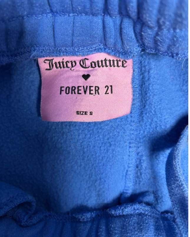 Juicy Couture x Forever 21 Blue Juicy Forever Graphic Sweatpants