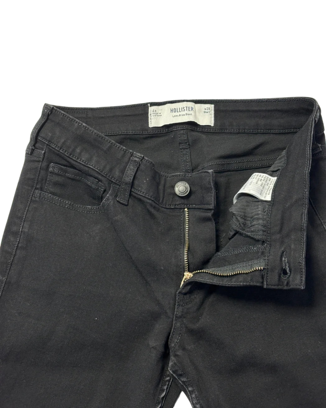 Hollister Black Low-Rise Bootcut Jeans