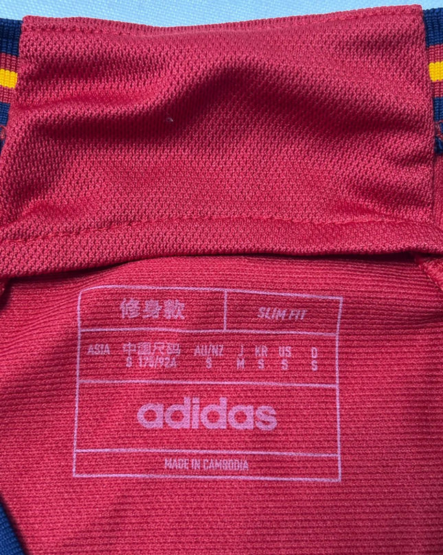 Adidas Red Spain National Team Training Jersey