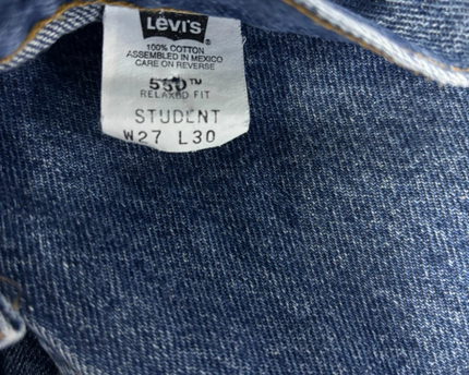 Levi's Blue 550 Relaxed Fit Student Jeans
