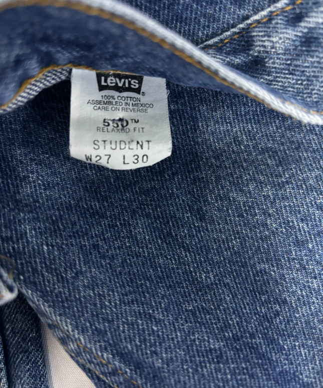 Levi's Blue 550 Relaxed Fit Student Jeans