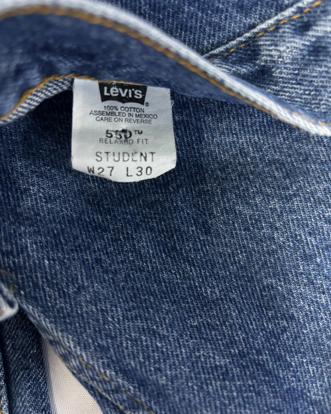 Levi's Blue 550 Relaxed Fit Student Jeans