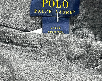Polo Ralph Lauren Grey Textured Cotton Blend Joggers