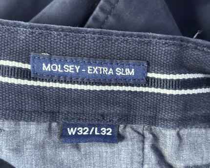 Gant Navy Blue Molsey Extra Slim Chino Pants