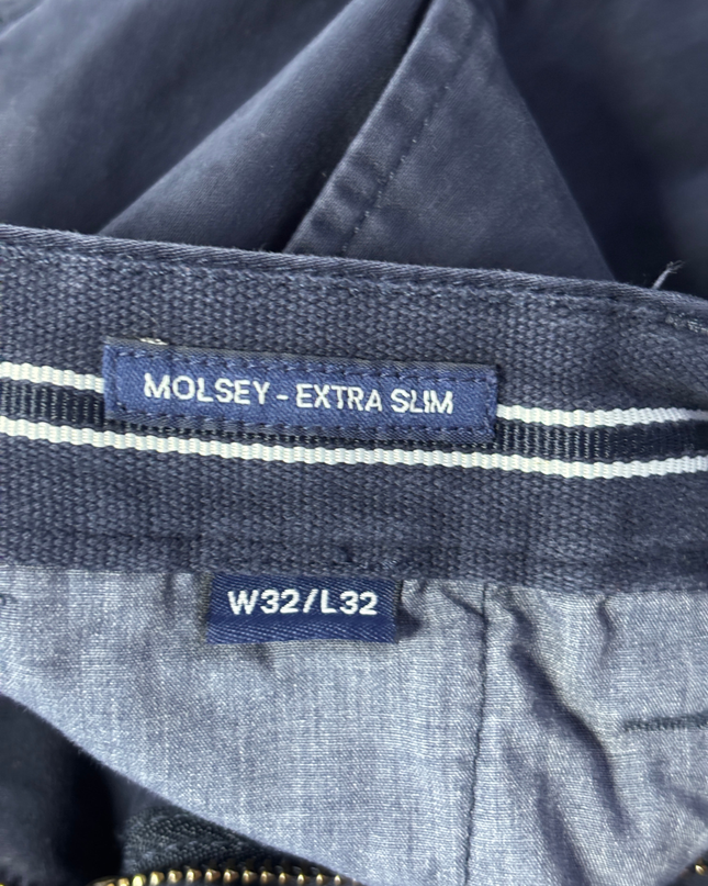 Gant Navy Blue Molsey Extra Slim Chino Pants