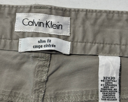 Calvin Klein Khaki Slim Fit Chino Pants