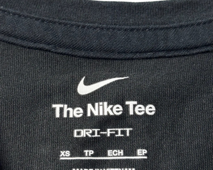 Nike Black Houndstooth Swoosh Dri-FIT Tank Top
