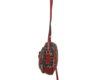 Coach Floral Print Red/Multicolor Crossbody Bag