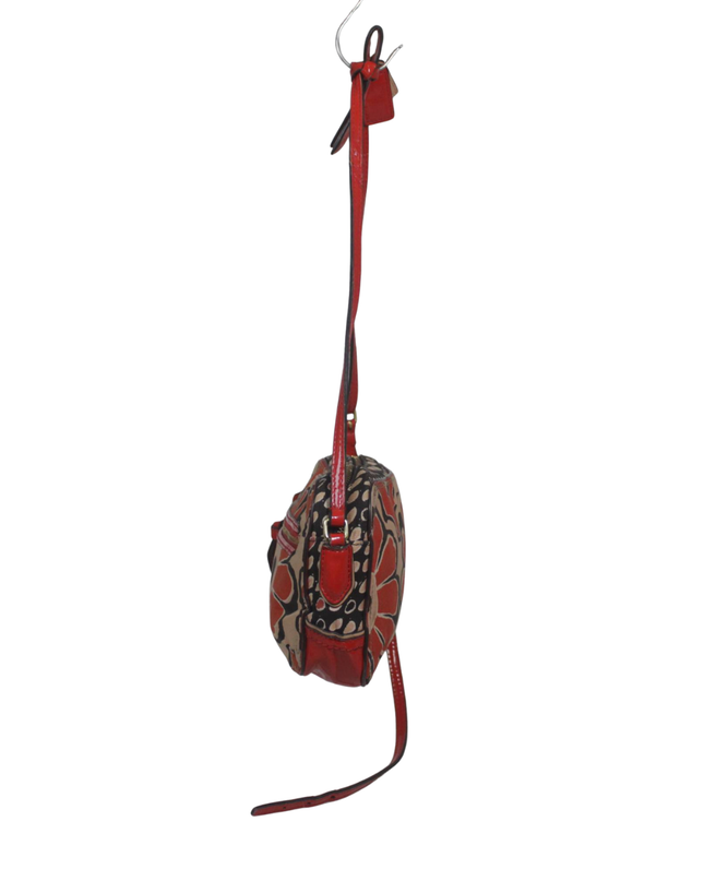 Coach Floral Print Red/Multicolor Crossbody Bag