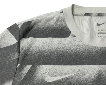 Nike Grey/White Graphic Print Performance Sports T-Shirt