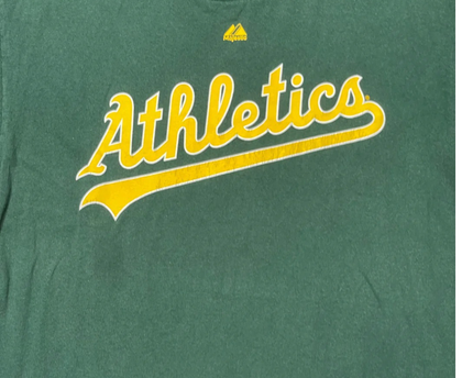 Majestic Green Oakland Athletics Graphic T-Shirt