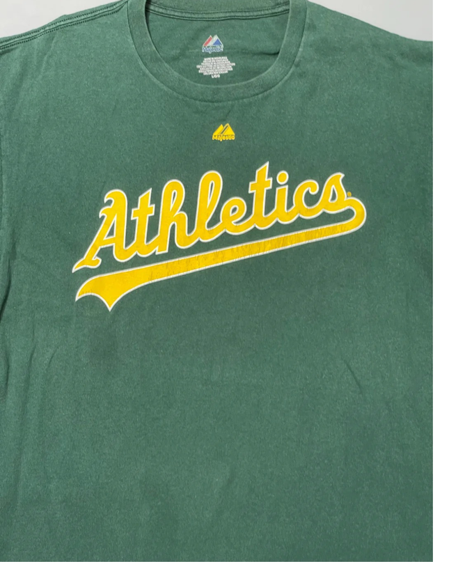 Majestic Green Oakland Athletics Graphic T-Shirt