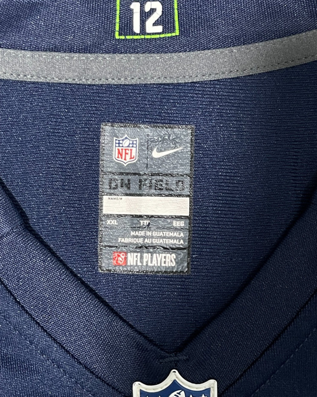 Nike Navy Blue Seattle Seahawks Russell Wilson NFL Jersey