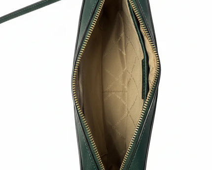 Michael Kors Dark Green Saffiano Leather Crossbody Bag