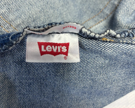 Levi's 501 CT Blue Customized Tapered Denim Cut-Off Shorts