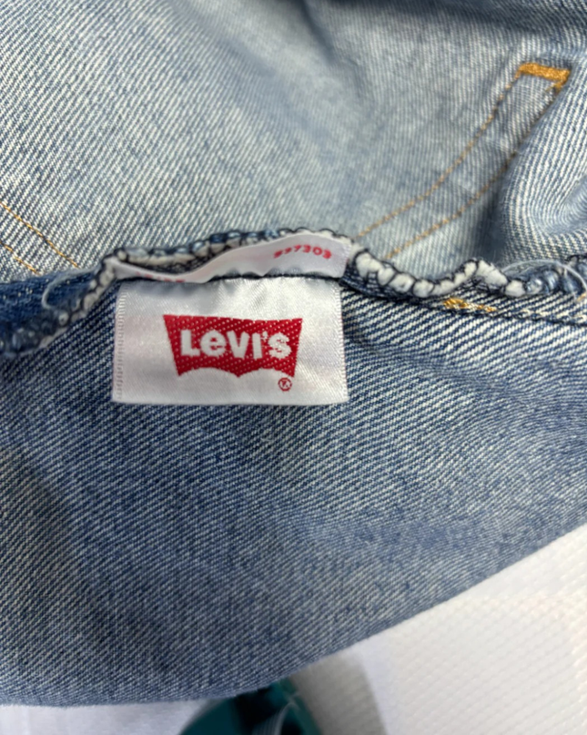 Levi's 501 CT Blue Customized Tapered Denim Cut-Off Shorts