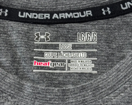 Under Armour Grey HeatGear Loose Fit Sports T-Shirt