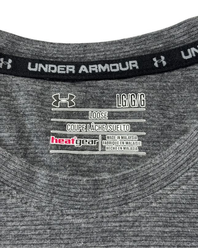 Under Armour Grey HeatGear Loose Fit Sports T-Shirt