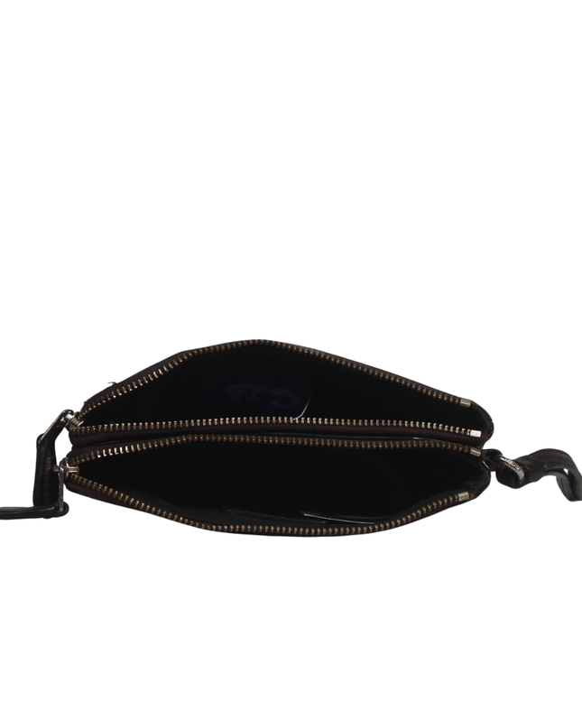 Coach Bronze Metallic Pebbled Leather Wristlet