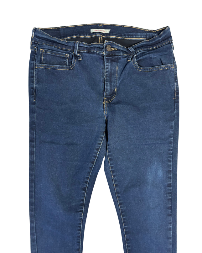 Levi's Dark Blue 710 Super Skinny Jeans