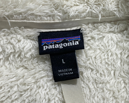 Patagonia Cream High-Pile Fleece Quarter-Zip Sweatshirt