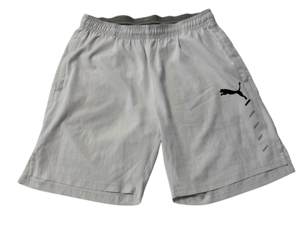 Puma White Graphic Athletic Sports Shorts