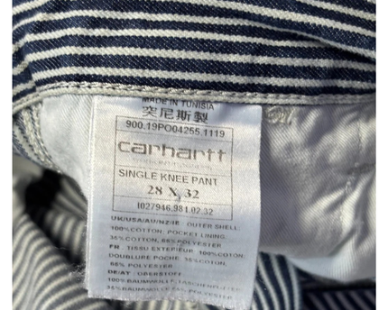 Carhartt WIP Blue Hickory Stripe Single Knee Workwear Pants