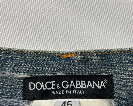 Dolce & Gabbana Blue Straight-Leg Denim Jeans