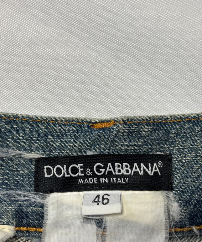 Dolce & Gabbana Blue Straight-Leg Denim Jeans
