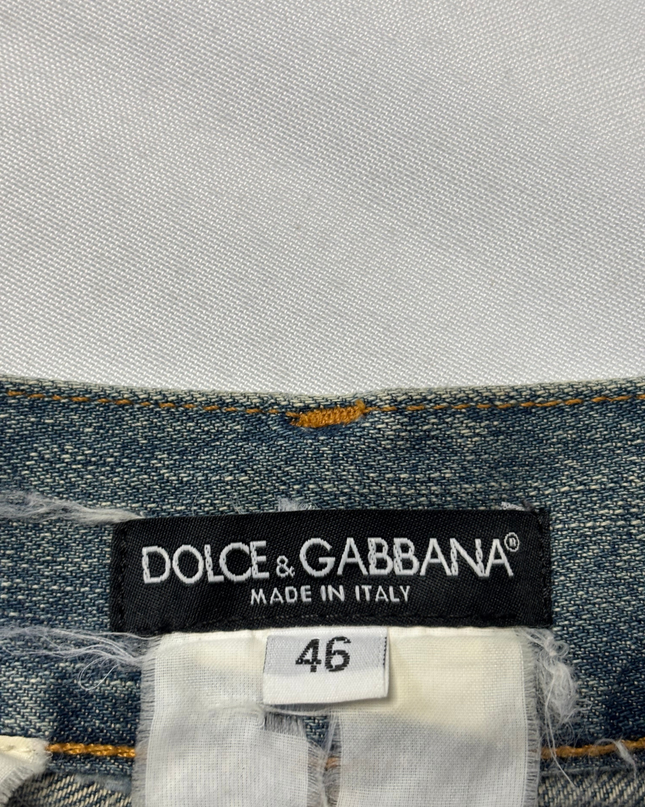 Dolce & Gabbana Blue Straight-Leg Denim Jeans