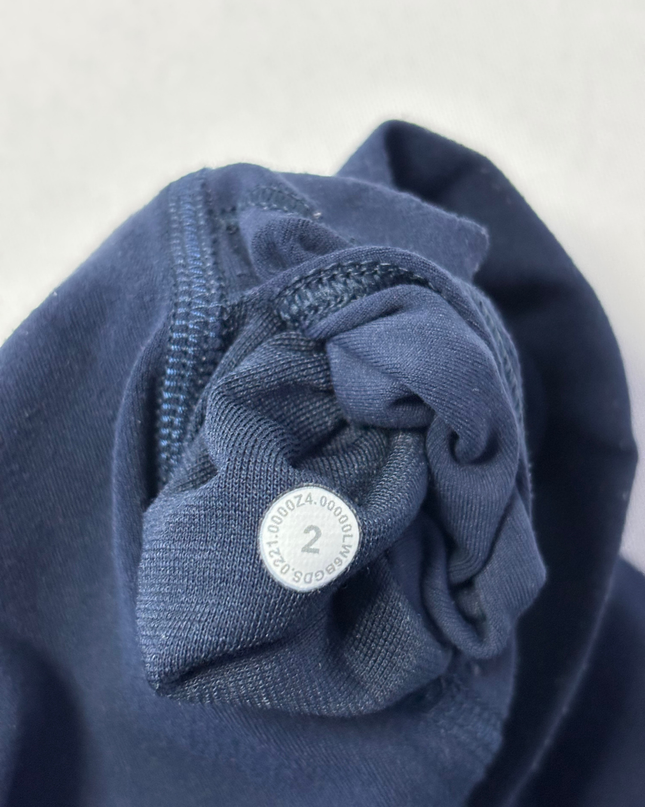 Lululemon Navy Wunder Train High-Rise Crop 21" Leggings