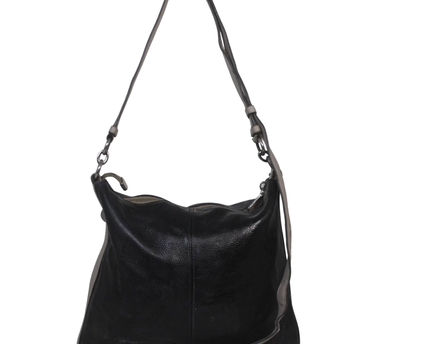 Coach Black Pebbled Leather Hobo Shoulder Bag