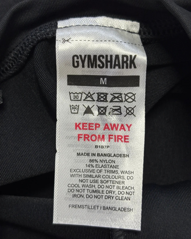 Gymshark Black Zip-Up Cropped Sports Jacket