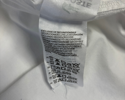 Lacoste White/Multi-color Colorblock Cotton Button-Down Shirt