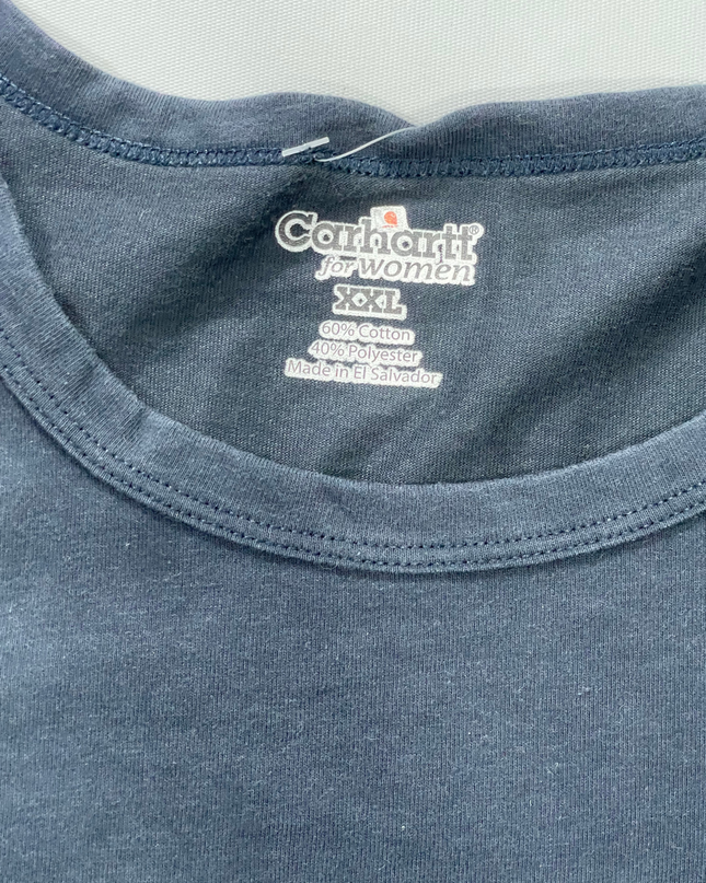 Carhartt Navy Blue Women's Short Sleeve T-Shirt