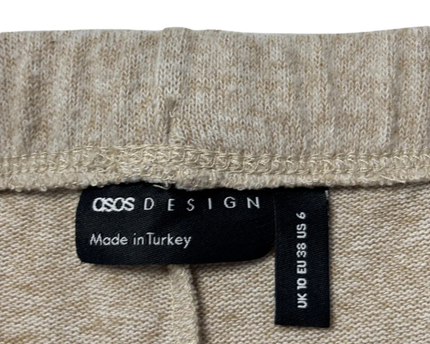 ASOS DESIGN Beige Marl Knit Drawstring Jogger Pants