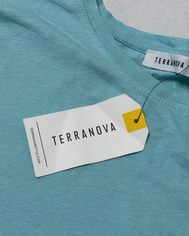 Terranova Light Blue Longline Crew Neck T-Shirt