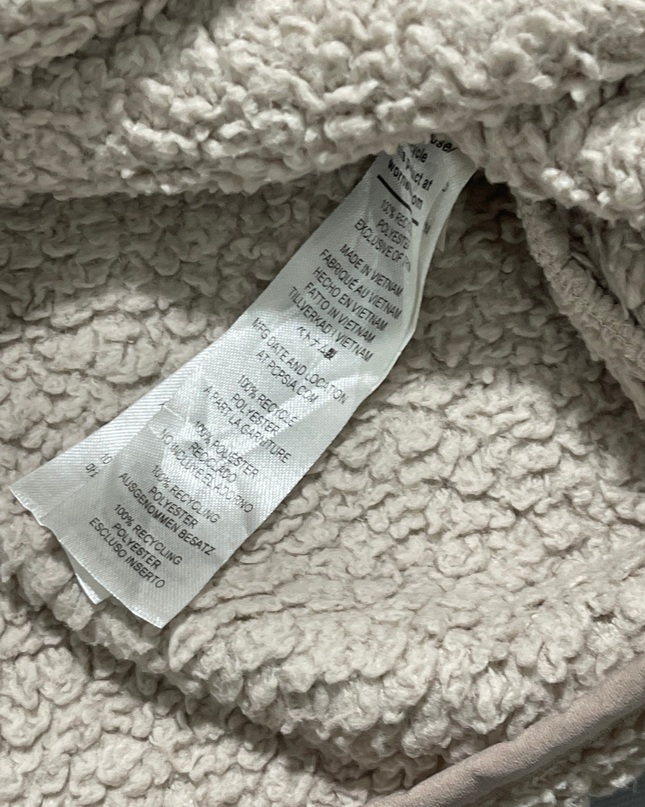 Patagonia Cream High-Pile Fleece Quarter-Zip Pullover