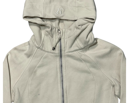 Lululemon Cream Scuba Full-Zip Hoodie