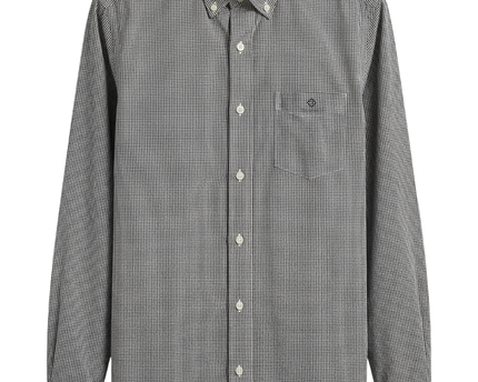 GANT Green Checkered Regular Fit Button-Down Shirt