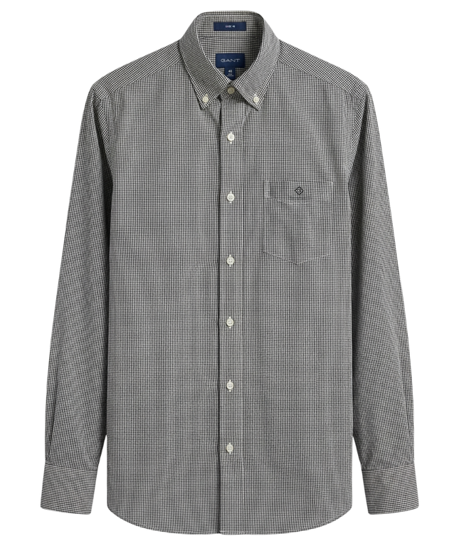 GANT Green Checkered Regular Fit Button-Down Shirt