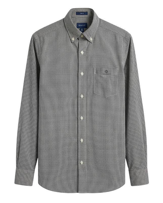 GANT Green Checkered Regular Fit Button-Down Shirt