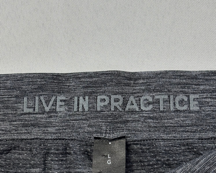 Lululemon Dark Grey Heather Seamless Tight Athletic Shorts