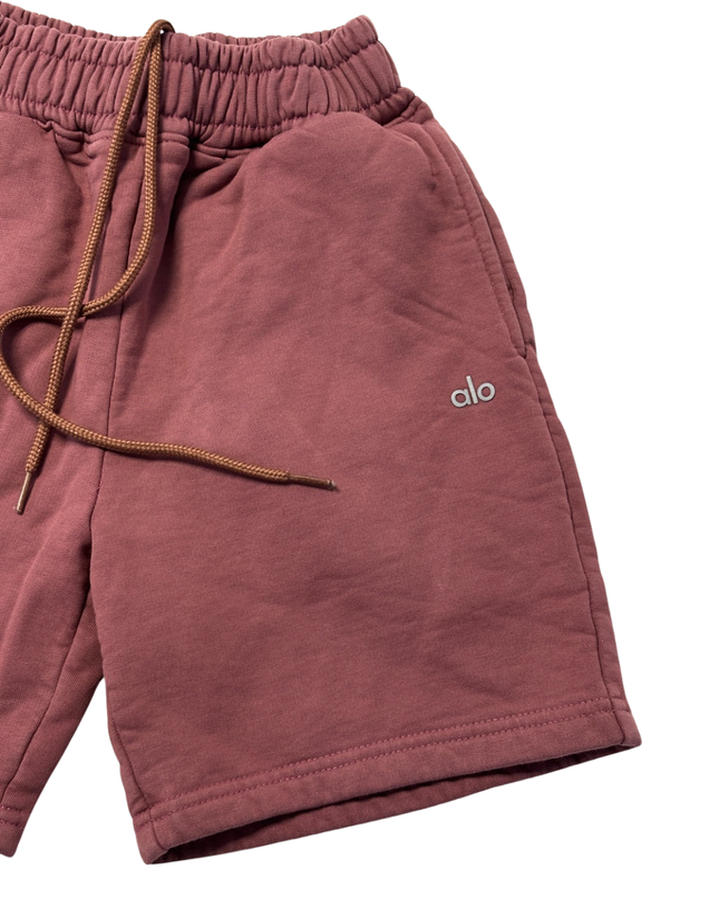 Alo Mauve Unisex Fleece Lounge Shorts
