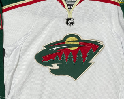Reebok White Minnesota Wild #19 Youth Hockey Jersey