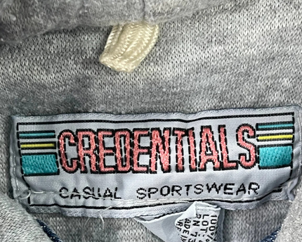 Credentials Blue Vintage Hooded Denim Jacket