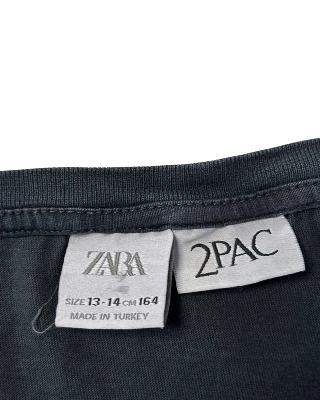 Zara Black Tupac California Love Graphic Tee