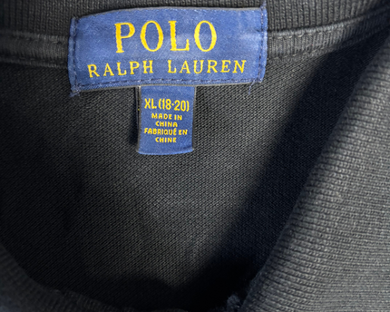 Polo Ralph Lauren Black Polo Bear Piqué Polo Shirt