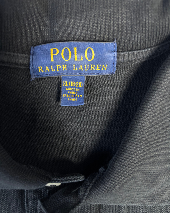 Polo Ralph Lauren Black Polo Bear Piqué Polo Shirt