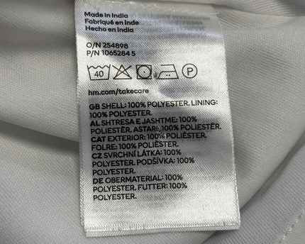 H&M DIVIDED White/Butterfly print Sleeveless Mini Dress